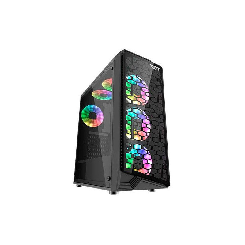 Caja Gaming Darkflash Water Square 5 / ATX / Rgb / Cristal templado Frontal - Lateral / USB 3.0