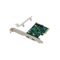 Tarjeta controladora Conceptronic Pci Express Type-C / 2 Puertos / Incluye soporte LP / EMRICK07G