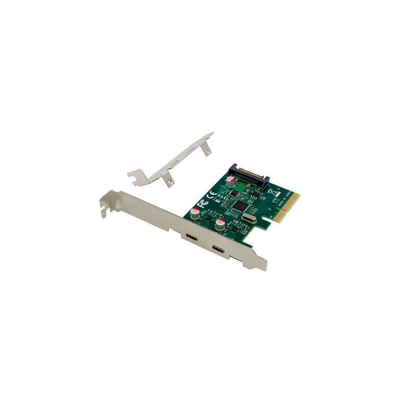 Tarjeta controladora Conceptronic Pci Express Type-C / 2 Puertos / Incluye soporte LP / EMRICK07G