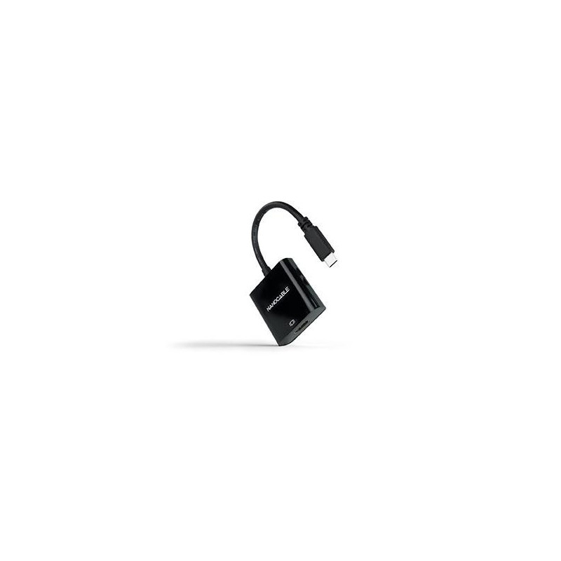 Cable adaptador Type-C a HDMI 4K / 15cm / Negro / 10.16.4102-BK