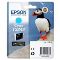 Tinta original epson t3242 cian c13t32424010 14ml