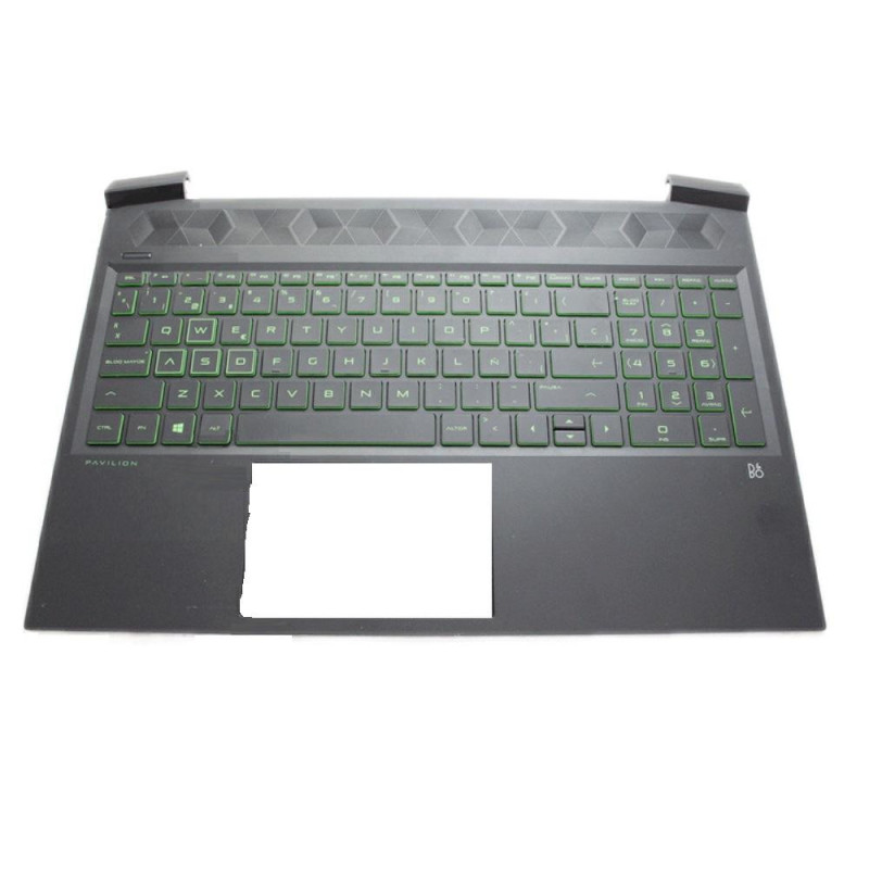 Top case + Teclado compatible para portátil HP 16-A Negro