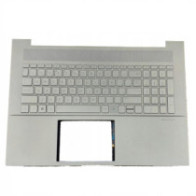 Top case + Teclado compatible para portátil HP 17-CE Blanco