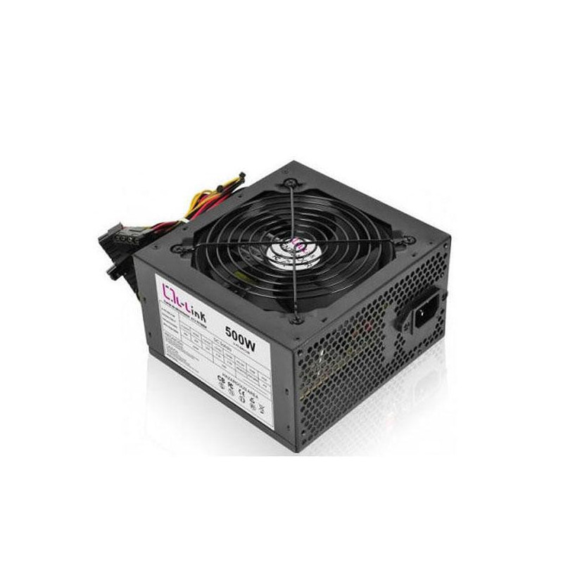 Fuente alimentacion ATX 500w L-Link Negra / Fan 12cm / No incluye cable de alimentacion LL-PS-500