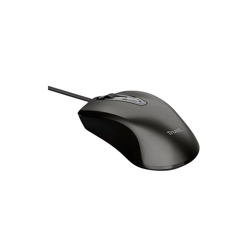 Raton Usb Trust Basics / 1200 Dpi / USB / 3 Botones / Negro  24657