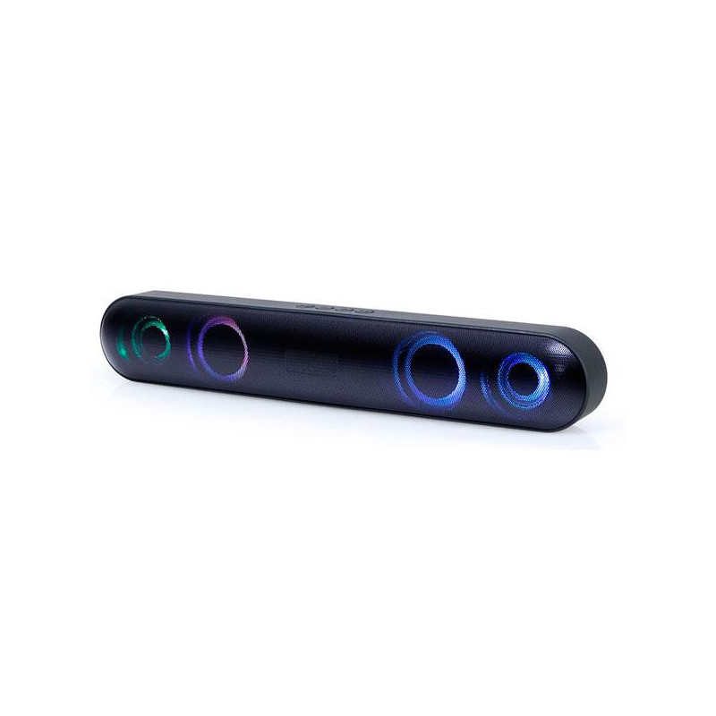 Barra de sonido Bluetooth GMB Audio / 2x5w / Jack 3.5mm / RGB / Mp3 MicroSd - Usb - Aux / SPKBT-BAR400L