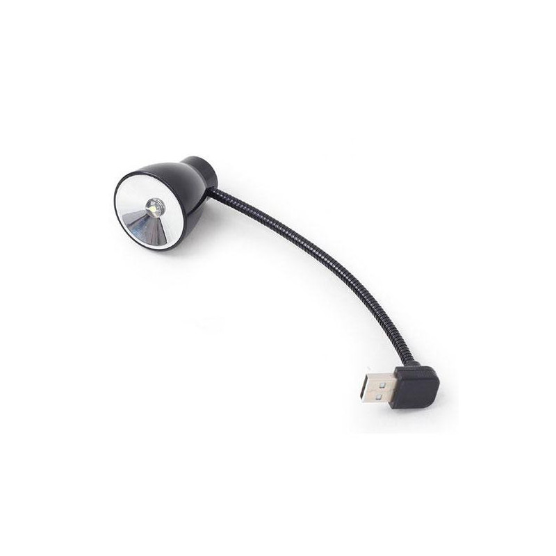 Lampara portatil LED USB flexible Negra / luz blanca / NL-02