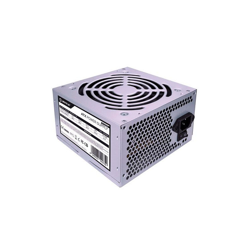 Fuente alimentacion ATX 500w Unykach / Fan 12cm / 20+4 Pines / Plata UNYKA52099