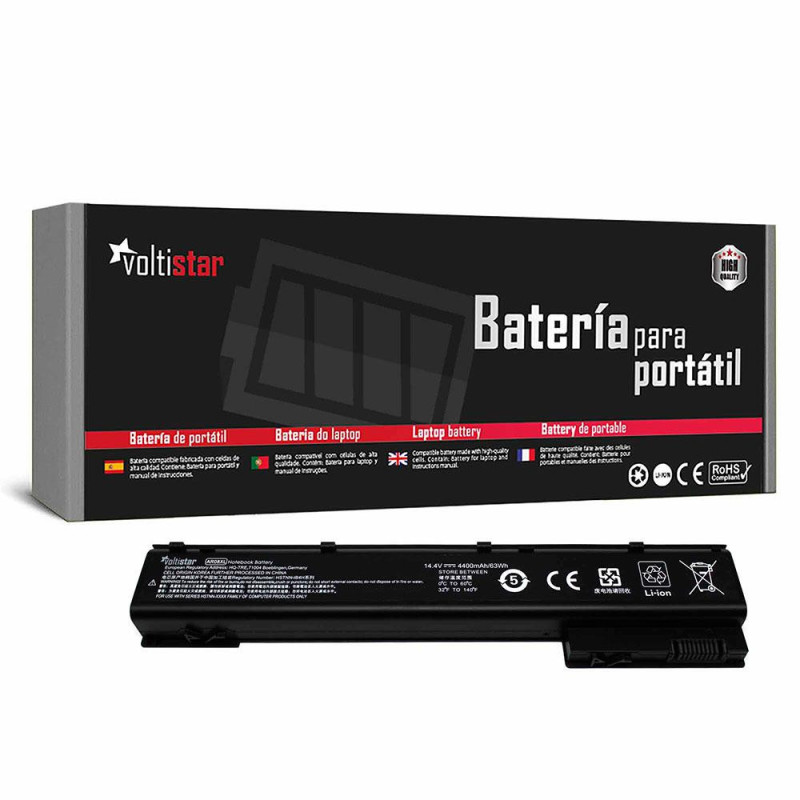 Batería compatible para portátil HP Zbook 15 G1 17 G1 14.4V / 4400mAh / HSTNN-C77C