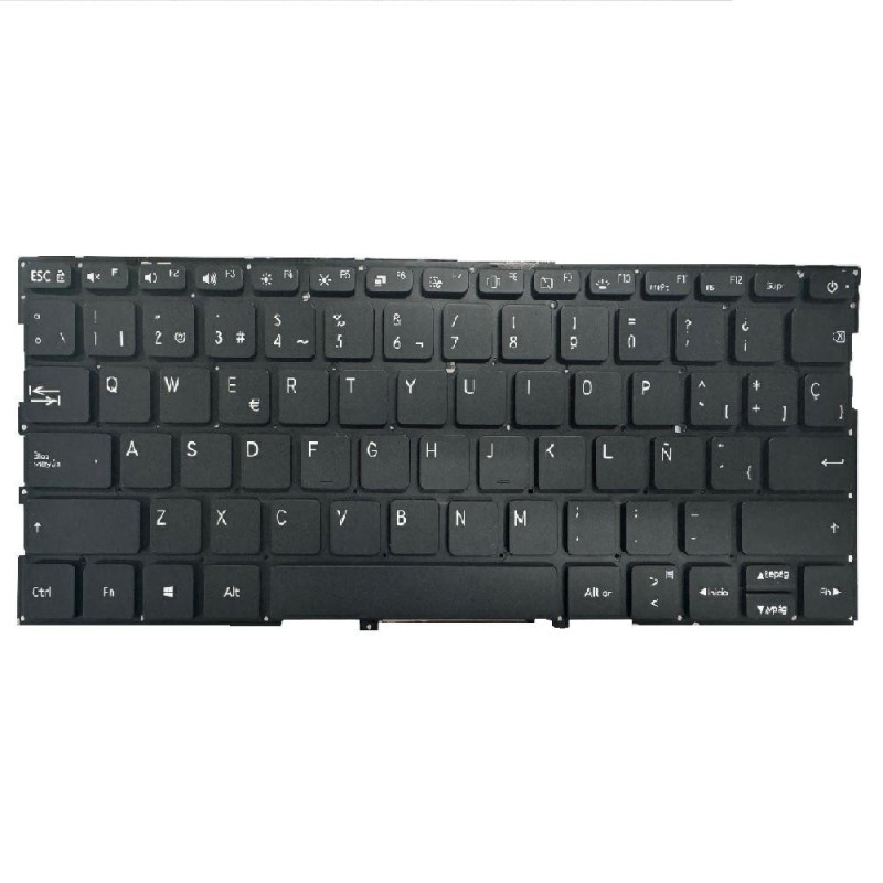 Teclado compatible para portátil XIAOMI MI notebook air TM1604 Negro retroiluminado