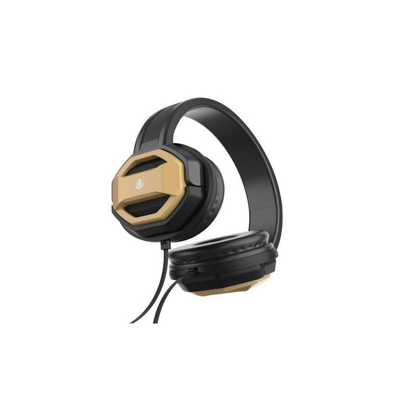 Auriculares Diadema NC3200 / Jack 3.5mm / Microfono / Oro / One +