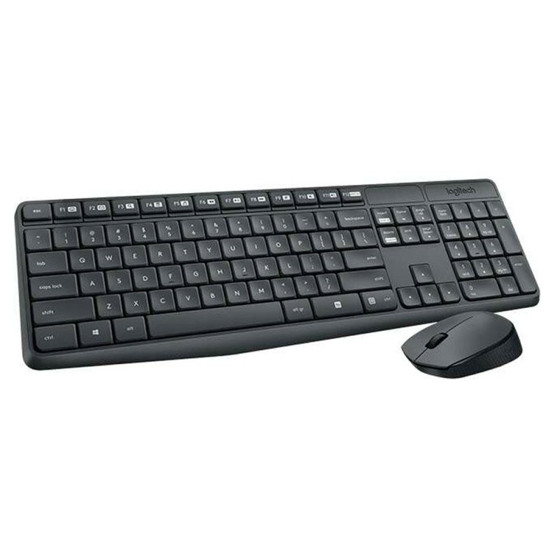 Combo Teclado + Raton Inalámbrico Logitech MK235 Negro
