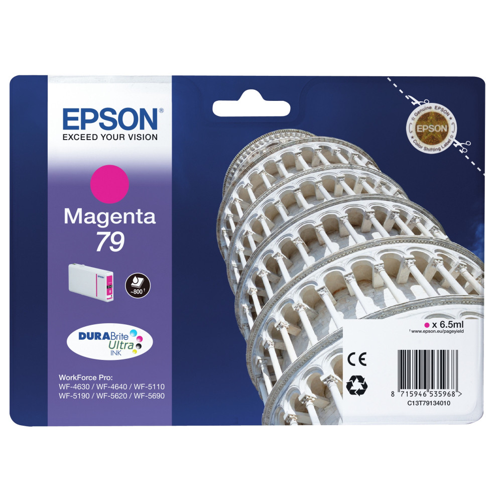 Tinta original epson t7913 magenta c13t79134010 6.5ml