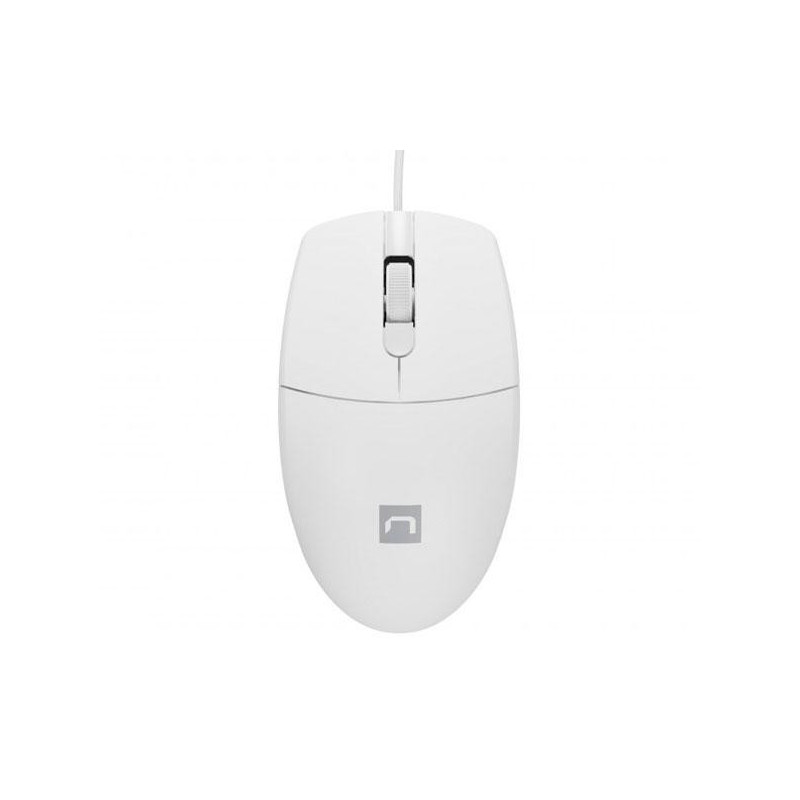 Raton USB Natec Ruff 2  Blanco / 1000 Dpi / Ambidiestro NMY-1988