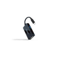 Cable adaptador Type-C a HDMI/DVI/VGA / 20cm / Negro / 10.16.4301-ALL