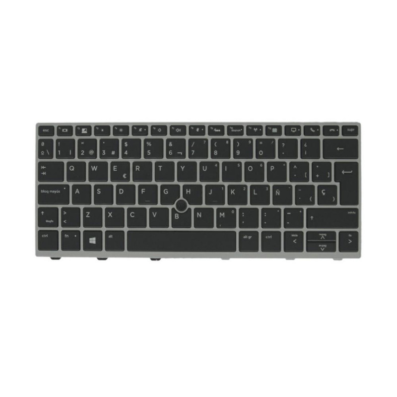 Teclado compatible para portátil HP Elitebook 830 G5 / 830 G6 / Marco Plata / Retroiluminado