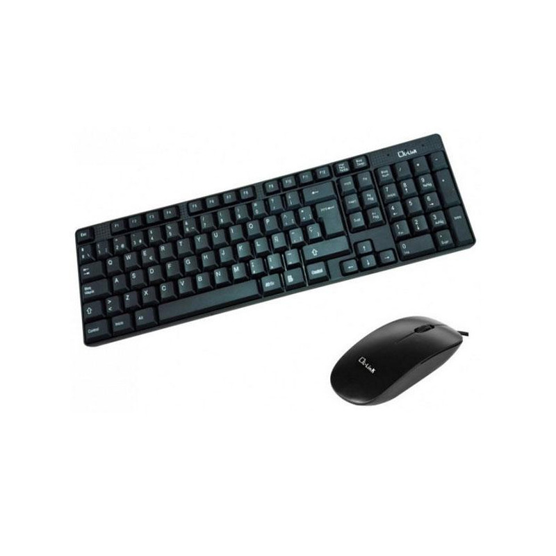 Combo Teclado + Raton USB L-Link / Negro / LL-KB-816-COMBO
