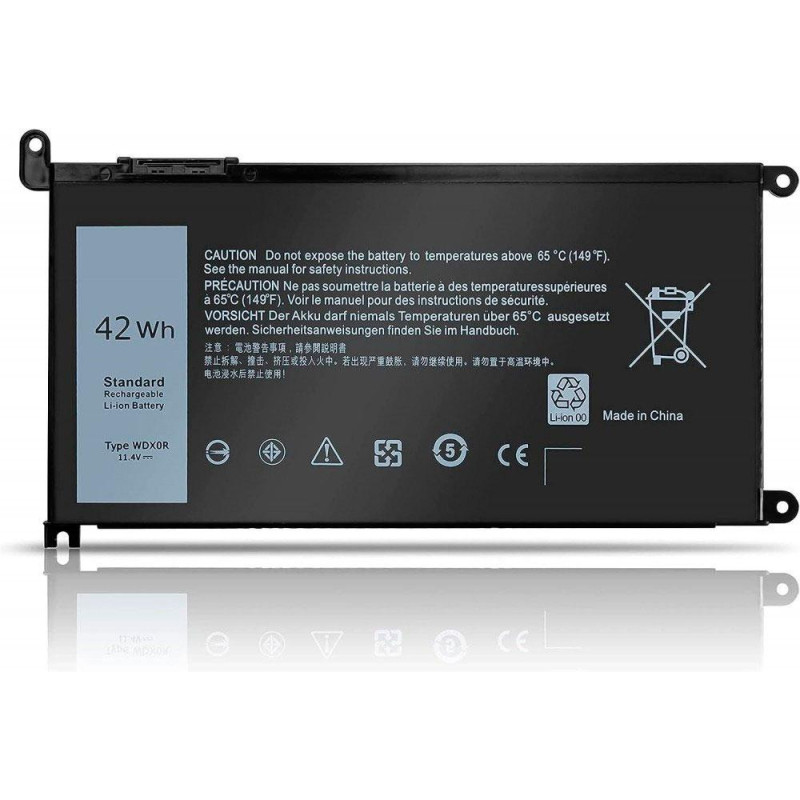 Batería compatible para portátil DELL Inspiron 15 5568 / 15 5368 / 17 5567 / 11.4V / WDX0R