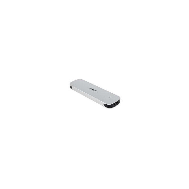 Caja externa SSD M.2 NGFF Type-C 3.1 Gen1 / Tooq / Aluminio / Plata / TQE-2202S