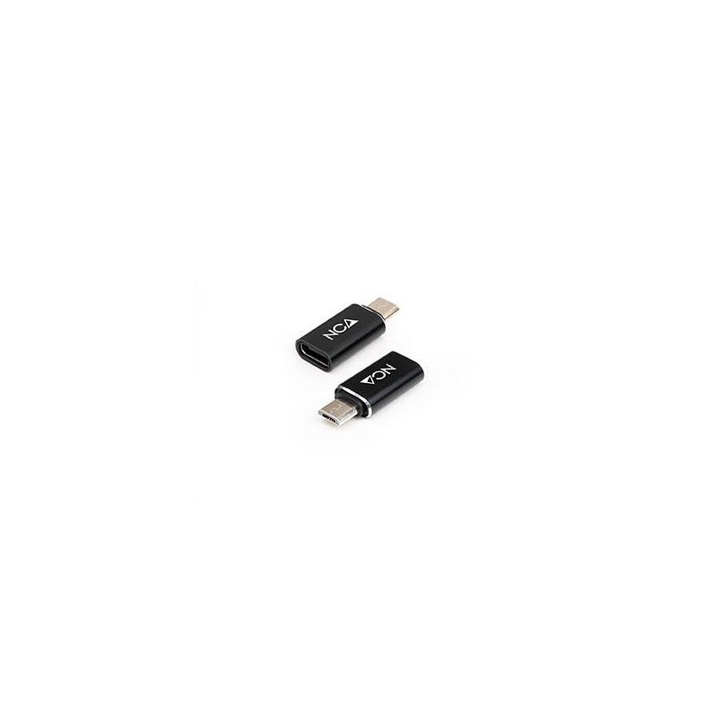 Adaptador Type-C Hembra a MicroUsb macho Negro / 10.02.0014 Nanocable