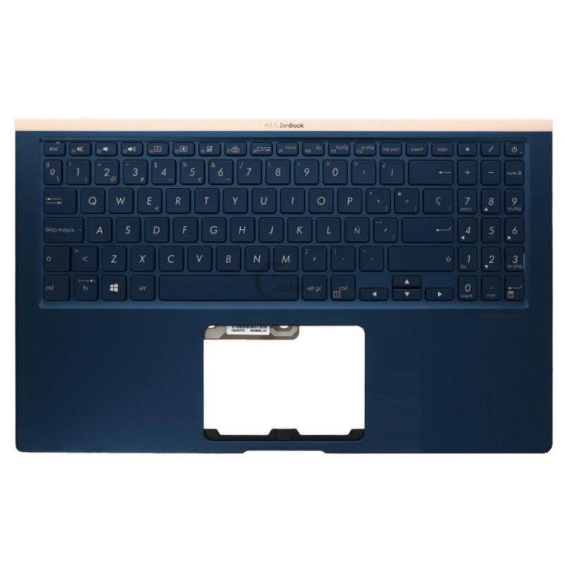 Top case + Teclado compatible para portátil ASUS UX533FD Azul Oscuro