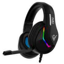 Auriculares Gaming Phoenix X-IO / Microfono rectractil / Iluminacion RGB / PS5 - XBOX X / Nintendo / Negro / PHX-IOCARBON