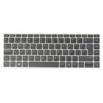 Teclado compatible para portátil HP 640 G4 / 640 G5 Marco Plata / Conector estrecho