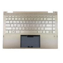 Top case + Teclado compatible para portátil HP 14-DW Plata