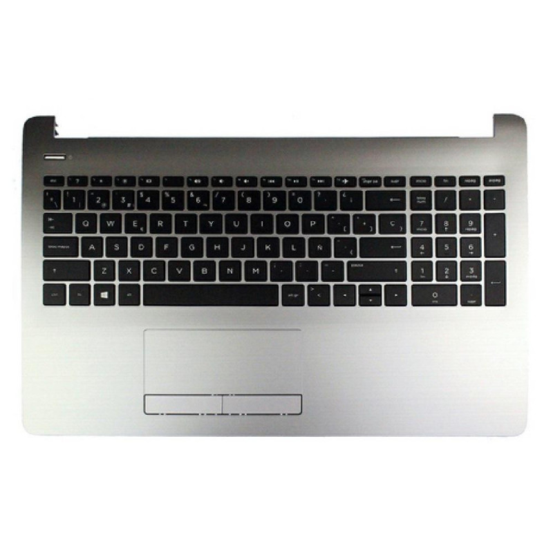 Top case + Teclado compatible para portátil HP 15-BS / 15-BW Plata/negro