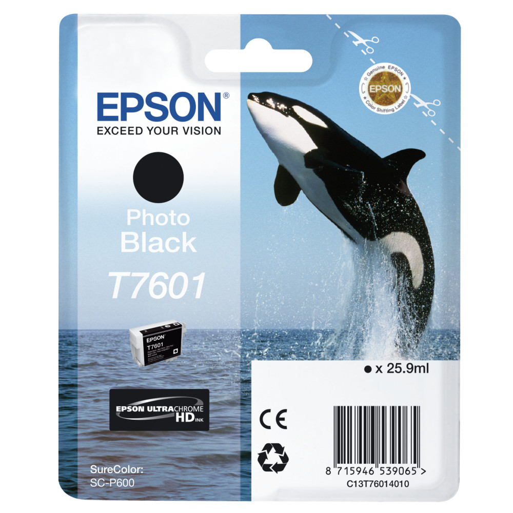 Tinta original epson t7601 negro foto c13t76014010 25.9ml