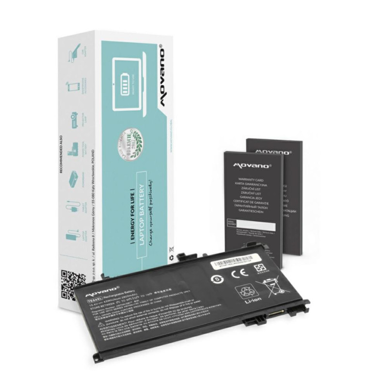 Batería compatible para portátil HP TE04XL 15.4V 2800 mAh Movano