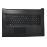 Top case + Teclado compatible para portátil HP 17-BS / 17-BY Negro brillo Intro horizontal