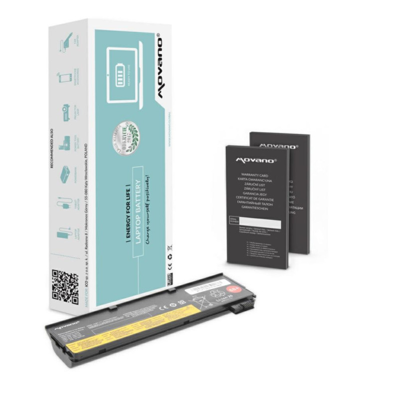 Batería compatible para portátil LENOVO T440 10.8v 4400 mAh Movano