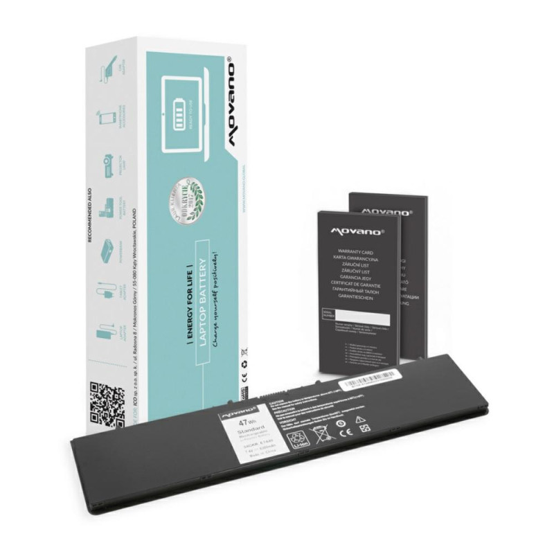 Batería compatible para portátil DELL Latitude E7440 7.6V 6300mAh Movano