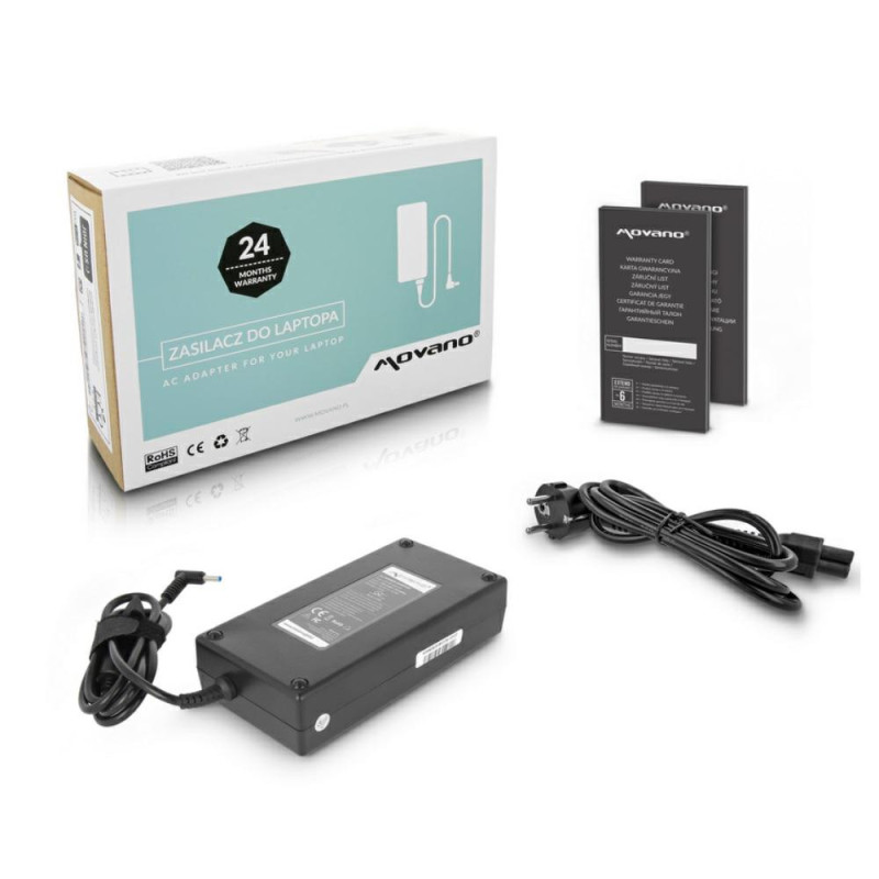 Cargador compatible para portátil HP 200W 19.5V 10.3A 4.5x3.0 mm Movano