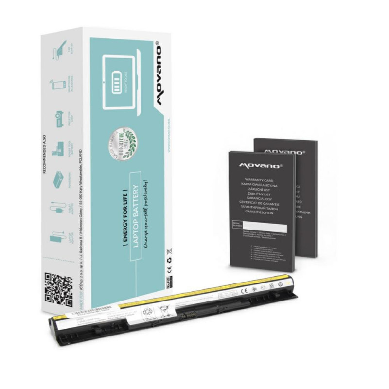 Batería compatible para portátil LENOVO L12L4A02 14.4V 2200 mAh Movano