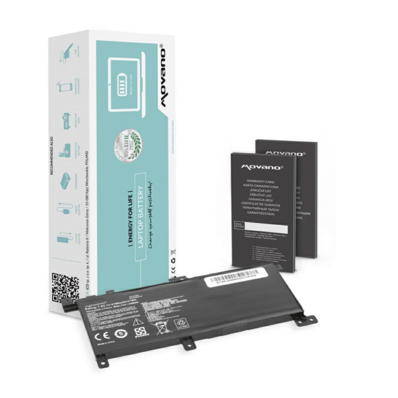 Batería compatible para portátil ASUS X556 7.6V 4650mAh Movano