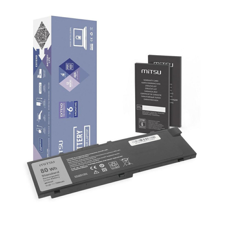 Batería compatible para portátil DELL Precision 15 11.4V 7000mAh Mitsu
